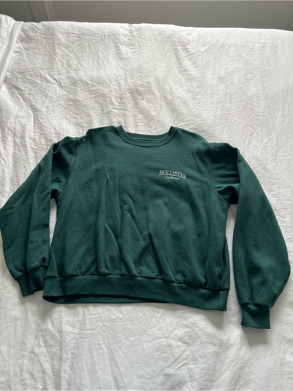 Hollister Dark Green Crewneck Pullover